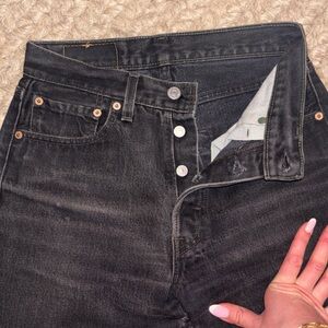 Vintage black Levi’s 501s